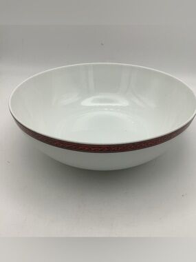 Vintage Block Bidasoa Flamenco Spain Red and White Serving Bowl